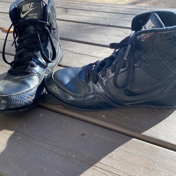 NIKE GRECO SUPREME BLACK WRESTLING SHOES - Picture 7 of 11